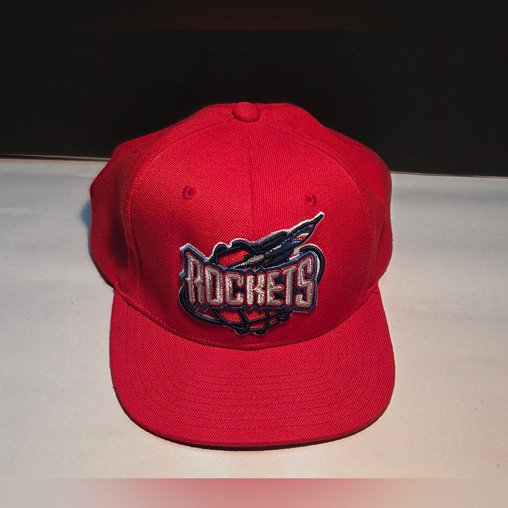 Mitchell & Ness Red NBA Houston Rockets 2.0 HWC Snapback OSFM Embroidered